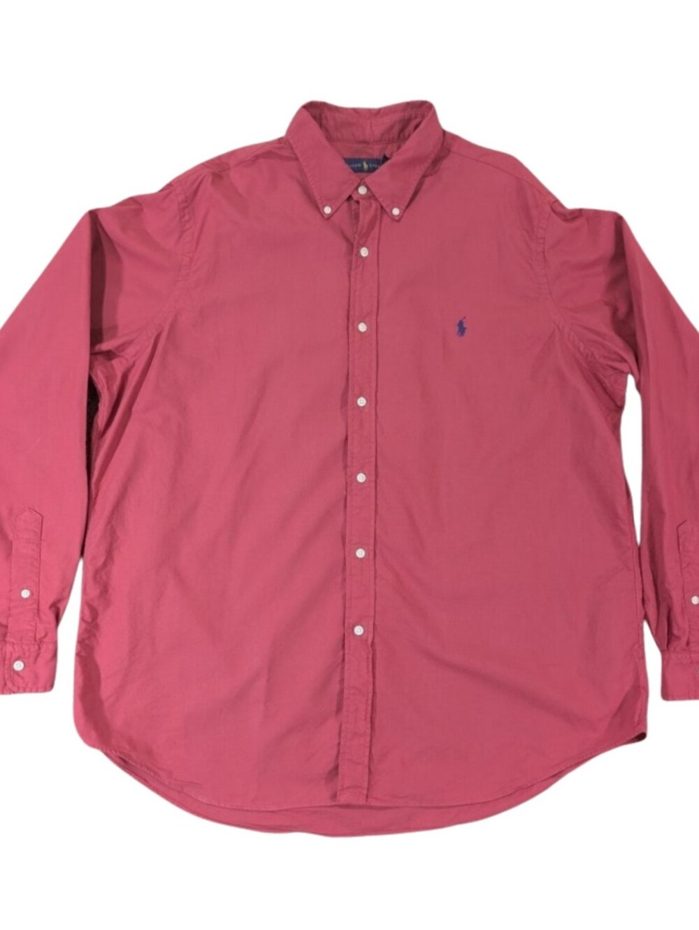 Polo Ralph Lauren Men’s XXL TTG Dark Pink LS Button Down Shirt Minor Defect